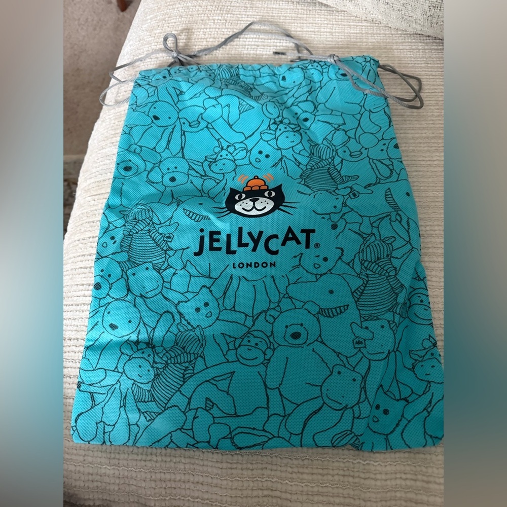 Jellycat Teal Storage Bag 11x15 EUC